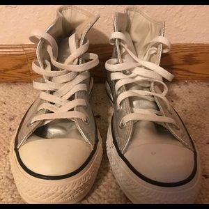 Converse All-Star Silver High-Tops